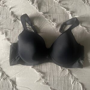 Bra. Black T-Shirt Bra with Underwire Support